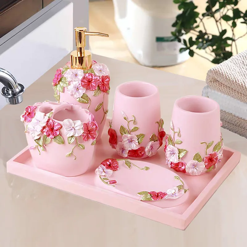 طقم حمام من خمس قطع، مجموعة إك - مراجعة Wedding Bathroom Supply Kit وسعره