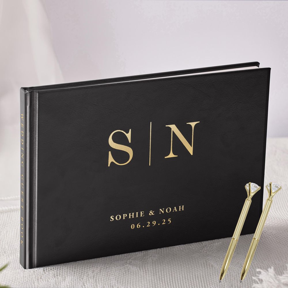 كتاب ضيوف حفل زفاف شخصي أنيق أ - مراجعة Personalized Guest Book وسعره
