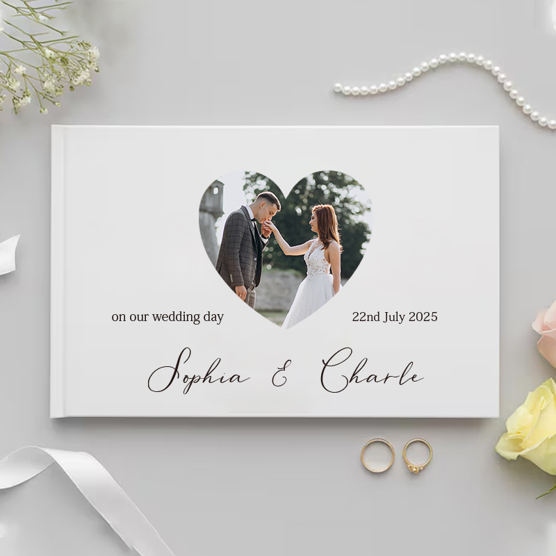 كتاب ضيوف مخصص لهدية الزفاف، أ - مراجعة Personalized Guest Book وسعره