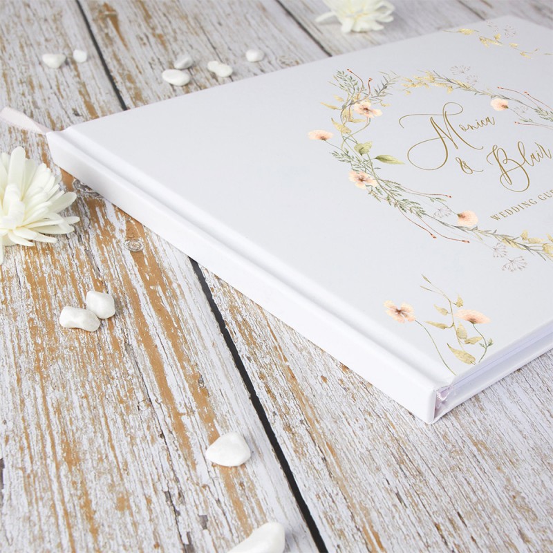 كتاب ضيوف الزفاف المخصص مع الز - مراجعة Personalized Guest Book وسعره