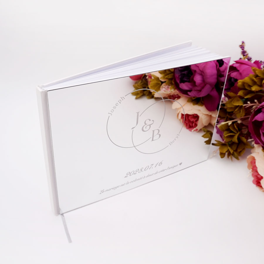 عرس شخصية الاكريليك مرآة الزوا - مراجعة Personalized Guest Book وسعره