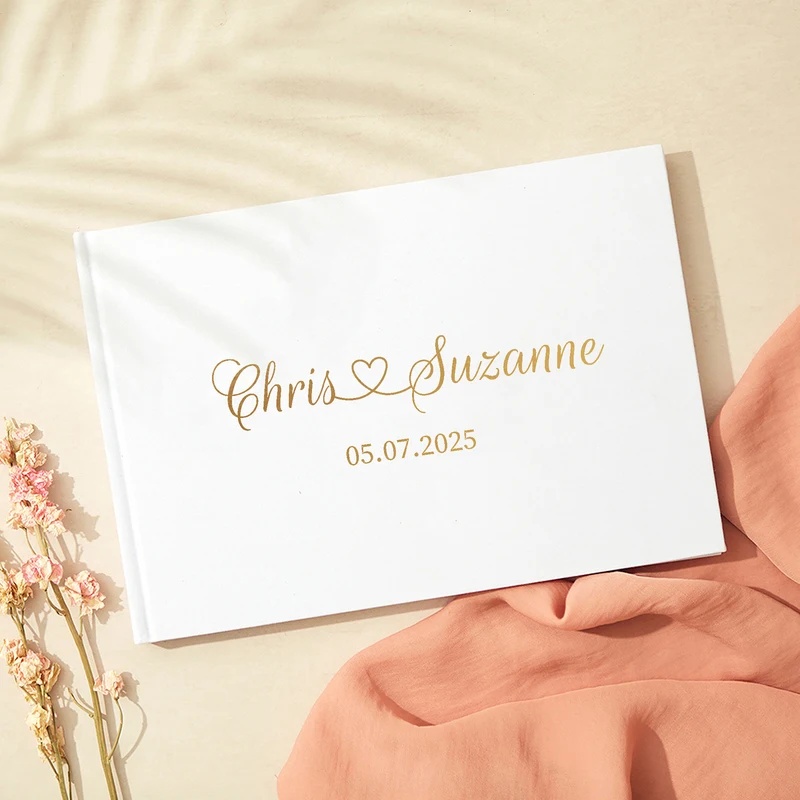 دفتر ضيوف مخصص لحفل الزفاف، أل - مراجعة Personalized Guest Book وسعره